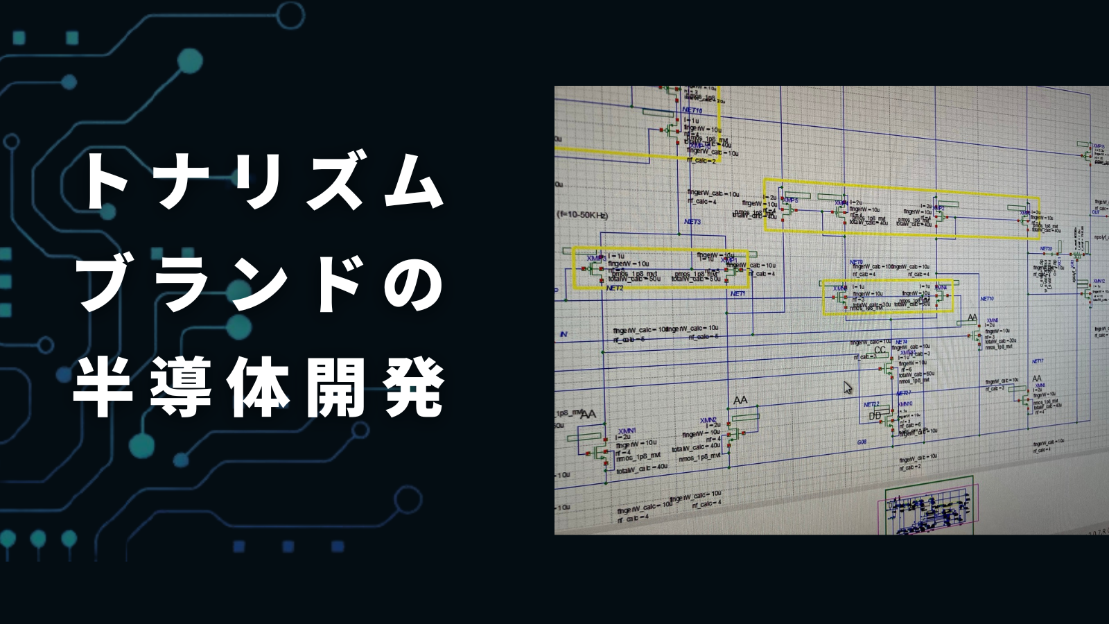 トナリズムブランドの半導体開発